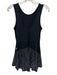 Lululemon Size Est XS/S Black & Gray Nylon Blend Sleeveless Athletic Mini Dress Black & Gray / Est XS/S