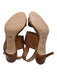 Coach Shoe Size 5.5 Brown Leather open toe Slingback Kitten Heel Sandals Brown / 5.5