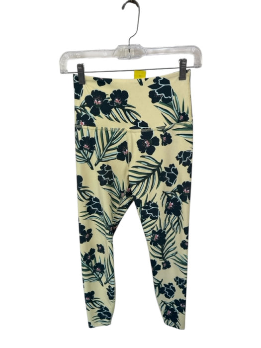 Beyond Yoga Size S Yellow & Green Nylon Blend High Waist Cropped Leggings Yellow & Green / S
