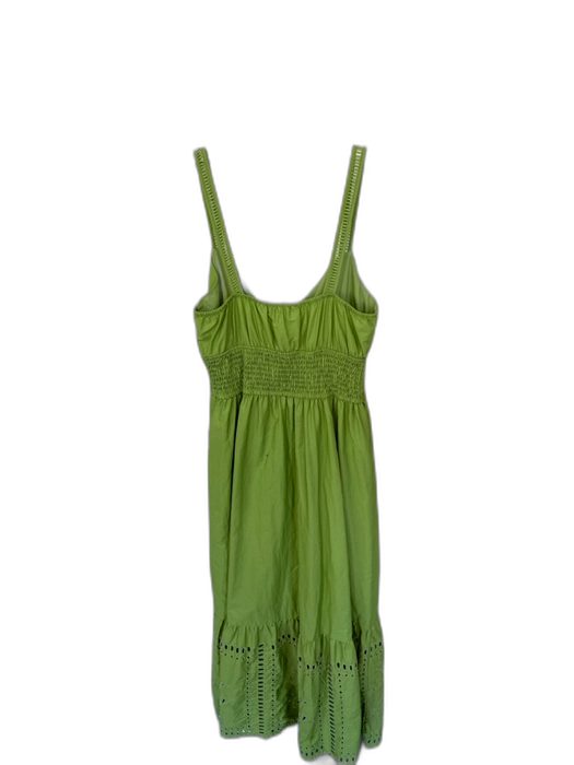 Calypso St. Barth Size S Green Cotton Sleeveless Smocked Waist Maxi Dress Green / S