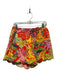 Karlie Size M Multi Cotton Drawstring Jungle Shorts Multi / M