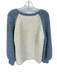 Eleven Six Size XS/S Blue & White Alpaca Blend Color Block Sweater Blue & White / XS/S