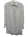 Anthropologie Size XS White Cotton Blend Pocket Button Down Long Sleeve Top White / XS