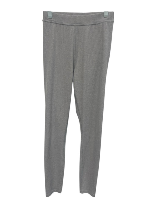 Alo Yoga Size XS Gray Polyester Blend Rib Knit Mid Rise Full Length Leggings Gray / XS