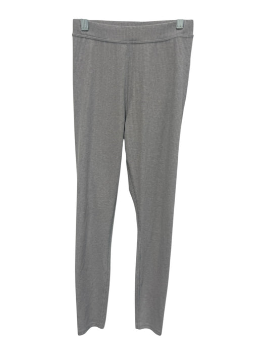 Alo Yoga Size XS Gray Polyester Blend Rib Knit Mid Rise Full Length Leggings Gray / XS