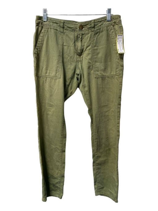 Current Elliot Size 25 Army Green Cotton Mid Rise Capri Brass Hardware Pants Army Green / 25