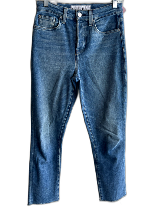 Frank & Eileen Size 26 Medium Wash Cotton Button Fly High Rise Raw Hem Jeans Medium Wash / 26