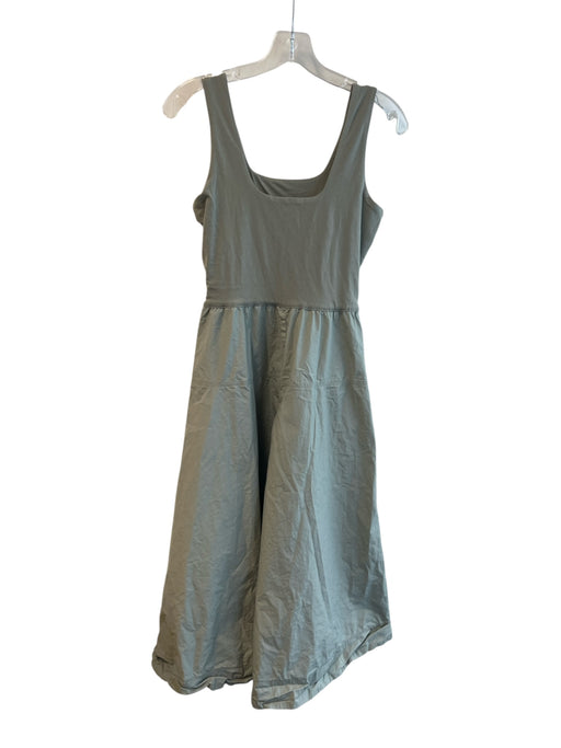 Everlane Size XS Sage green Cotton Sleeveless Maxi Pockets Square Neck Dress Sage green / XS