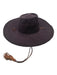 No Brand Dark Purple Straw Leather Strap Braided Sun Hat Dark Purple / One Size