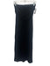 Vitamin A Size S Black Tencel Knickknack Print Tube Side Slit Midi Dress Black / S