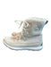 Sorel Shoe Size 8 Cream Faux Shearling Lace Up Athletic Booties Cream / 8