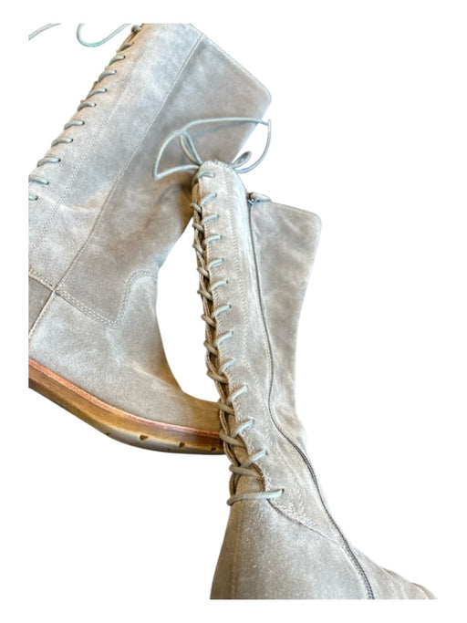 Sofft Shoe Size 7M Gray Suede Lace Up Back Knee High Boots Gray / 7M