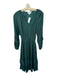 Evereve Size XS Forest Green Polyester Long Sleeve Elastic Waist Maxi Dress Forest Green / XS