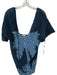 Celandine Size XXS Navy & Blue Polyester Batwing Perforated Coverup Dress Navy & Blue / XXS