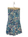 Lily Pulitzer Size S Aqua & Blue Cotton Blend Seashell Scallop Detail Romper Aqua & Blue / S