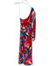 Farm Rio Size S Multi Rayon One Shoulder Flowers Gathered Sides Maxi Dress Multi / S