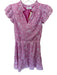 Vineyard vines Size XS Pink Cotton V Neck Draw String Attachment Mini Dress Pink / XS