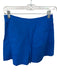 Antonio Melani Size 2 Electric Blue Linen Back Pockets Front Zip Pleated Shorts Electric Blue / 2