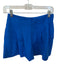 Antonio Melani Size 2 Electric Blue Linen Back Pockets Front Zip Pleated Shorts Electric Blue / 2