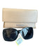 Burberry Black Dark Tint Print Square Frame Sunglasses Black