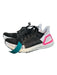 Adidas Shoe Size 6.5 Black, White, Pink Synthetic Mesh Mid Top Athletic Sneakers Black, White, Pink / 6.5