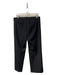 J Crew Size 12 Black Polyester Flat Front Back Pocket Straight Cut Pants Black / 12