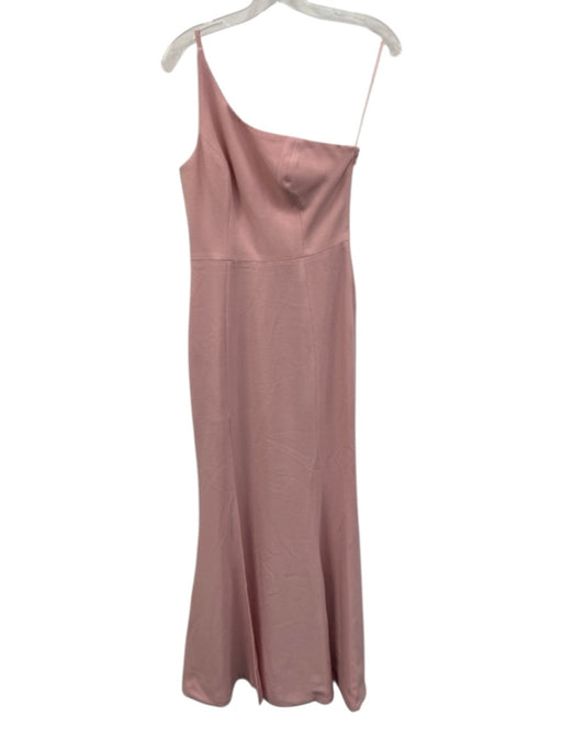 Dress the Population Size S Light Pink Polyester One Shoulder Leg Slit Gown Light Pink / S