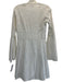 Loretta Caponi Firenze Size S White Cotton Long Sleeve Eyelet Coverup Dress White / S