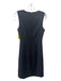 Theory Size 4 Black Virgin Wool Blend Tank Side Ruching Dress Black / 4