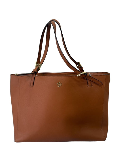 Tory Burch Tan Leather Saffiano Goldtone Hardware Bag Tan / Medium