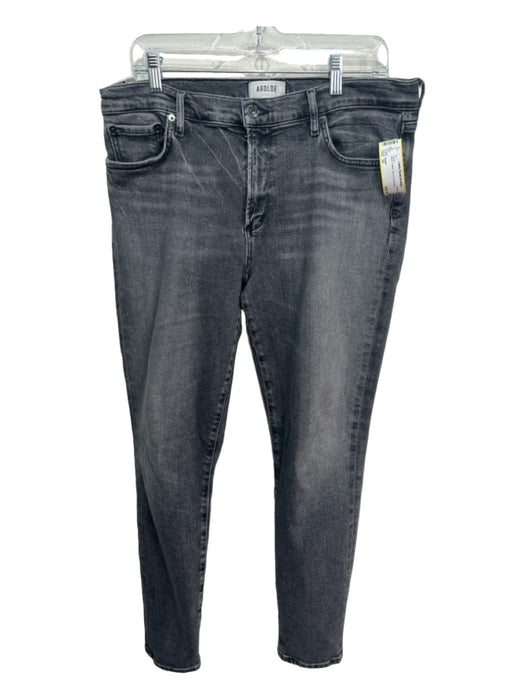 Agolde Size 32 Black Cotton Zip Fly Jeans Black / 32