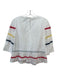 English Factory Size S White & Multi Cotton Keyhole Crochet Lace Top White & Multi / S