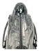 Burberry Silver, Gray, Cream Canvas Patent Leather Plaid Tote Strap Included Bag Silver, Gray, Cream / Large
