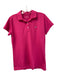 Vineyard vines Size XS Pink Polyester Collar Short Sleeve Logo Detail Top Pink / XS