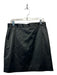 Dolce & Gabbana Size 48 Black Acetate Midi lined Back Zip Skirt Black / 48