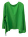 Crosby Size L Green Polyester V Neck Long Bell Sleeve Top Green / L