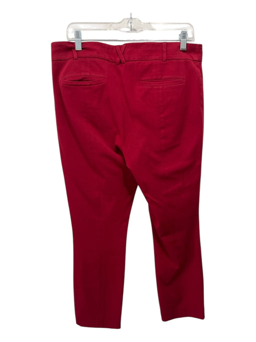 By Anthropologie Size 10 Red Cotton & Rayon Mid Rise Skinny Pants Red / 10