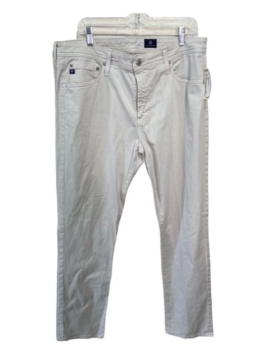 AG Size 36 Khaki Cotton Solid Zip Fly Men's Pants 36