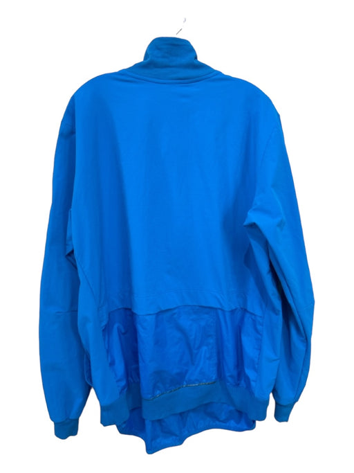 Adidas Size XL Blue & White Polyester Zipper Men's Jacket XL
