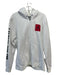 Jordan AS IS Size XL White & Black Cotton Blend Logo Zipper Men's Jacket XL