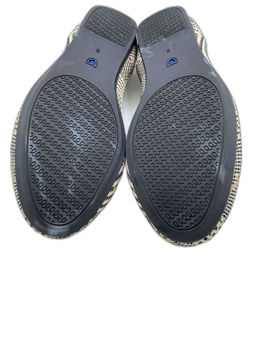 Rothy's Shoe Size 8 Off White, Black & Yellow Synthetic Knit Round Toe Flats Off White, Black & Yellow / 8