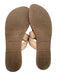 Bernardo Shoe Size 8 Beige Leather Upper Thong Mule Flip Flop Flat Sandals Beige / 8