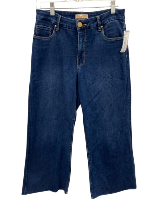 Kut From The Kloth Size 4 Dark Wash Cotton Blend Denim High Rise Wide Leg Jeans Dark Wash / 4