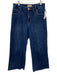 Kut From The Kloth Size 4 Dark Wash Cotton Blend Denim High Rise Wide Leg Jeans Dark Wash / 4