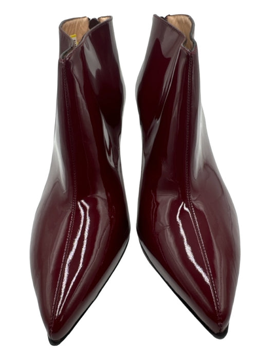 Christian Louboutin Shoe Size 37 Maroon Red Patent Leather Pointed Toe Pumps Maroon Red / 37