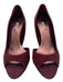 Miu Miu Shoe Size 36 Maroon Red Suede Peep Toe Closed Heel Midi Pumps Maroon Red / 36