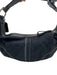 Coach Black Canvas & Leather Monogram Shoulder Bag silver hardware Top Zip Bag Black / S