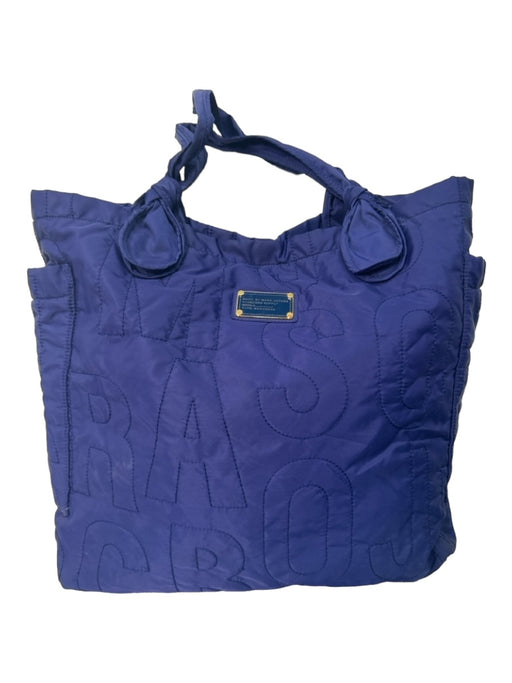 Marc By Marc Jacobs Purple Nylon Shoulder Bag Tote Stitched Logo Bag Purple / XL