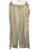 AMO Size 30 Ivory Cotton Zip & Button Wide Laces High Waist Pleat Detail Jeans Ivory / 30