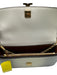 Tory Burch Blue, Cream, Gold Embossed Leather Gold hardware Dragon Flap Bag Blue, Cream, Gold / Small